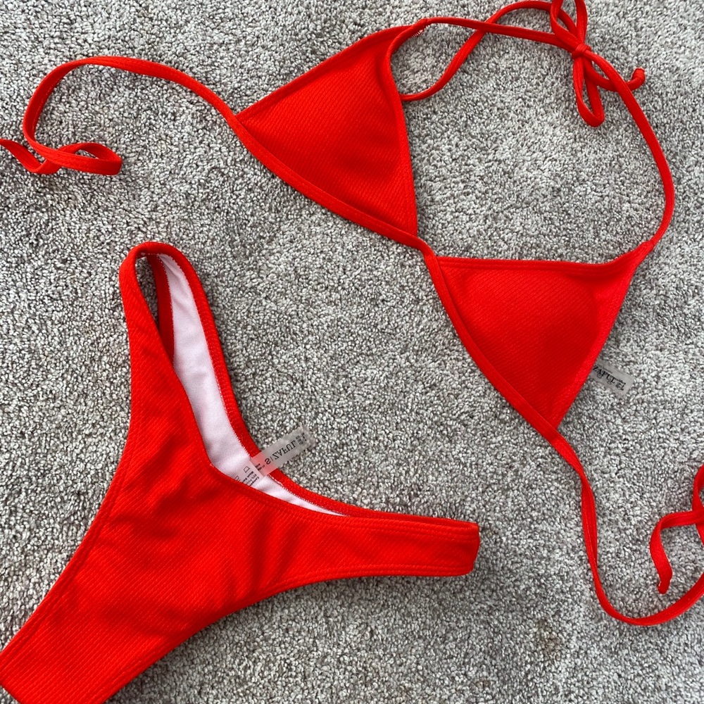 Red ZAFUL two piece bikini